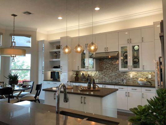 Custom cabinetry and kitchen design.