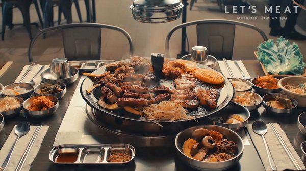 1st All You Can Eat BBQ in NYC served on an Authentic 'CAP' style grill from Korea.