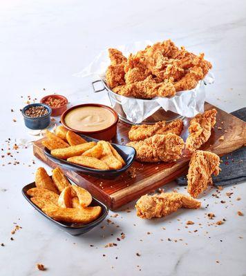 Louisiana-style freshly made, hand-breaded fried chicken and tenders. Try us out today!