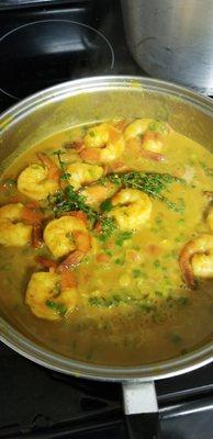 Curry shrimp