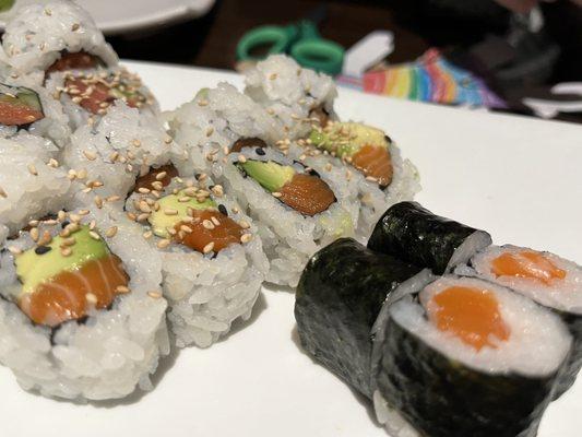 Salmon Salmon and Avocado Roll