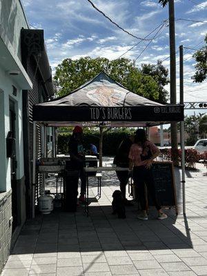 Ted's Burgers sighting at Imperial Moto Café