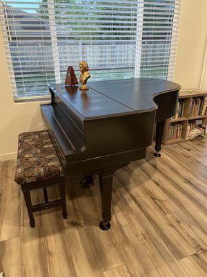 Delivered piano - looks great! Robert recommended the after-market lag bolts be repaired.