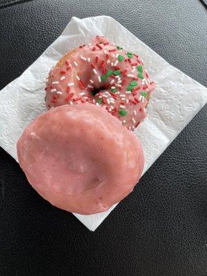 Cake Donuts with STRAWBERRY frosting