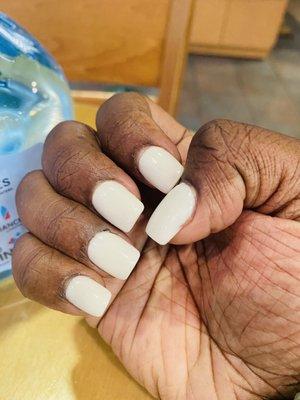 White powder acrylics