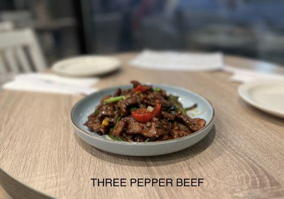 Three Pepper Beef