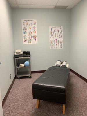 A treatment room where the adjusting and therapy takes place