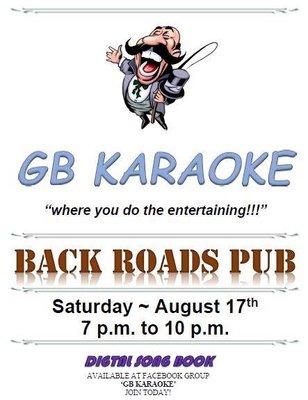 GB Karaoke @ Back Roads Pub