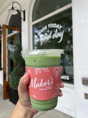 iced matcha latte