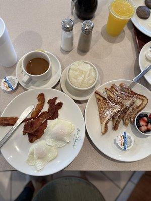 French toast breakfast plate