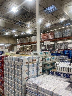 Inside Costco Wholesale -- a Supermarket (food and clothes for sale) on 7 March 2023