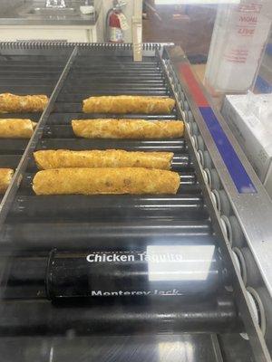 Good to grab and go...chicken taquitos.