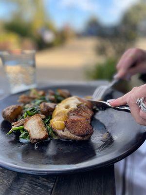 Braised spring lamb