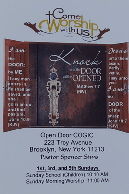 Open Door Church Of God In Christ