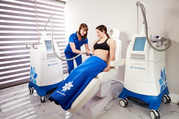 We offer dual CoolSculpting for your convince! Photo: Courtesy of Zeltique