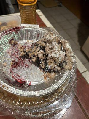 Blueberry crumb cake- devoured.