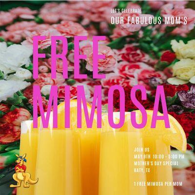 Free Mimosa for Mother's Day