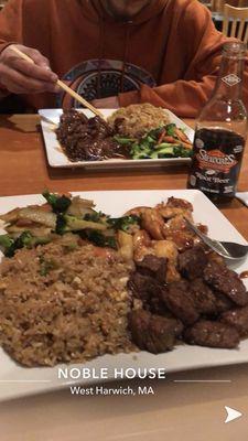 Hibachi Steak & Chicken and Teriyaki Sirloin Steak