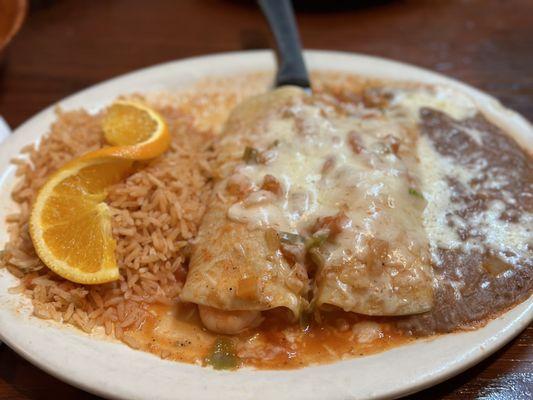 Shrimp Enchilada Special