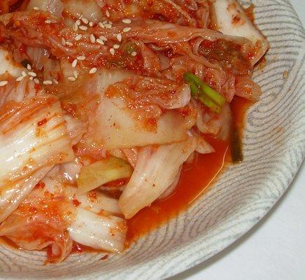 Fresh & Delicious, handmade Kimchi, several kinds available.