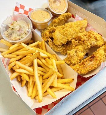 6 pcs crispy chicken tenders combo