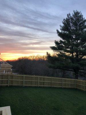 Fence installed by 5-Star Fence.