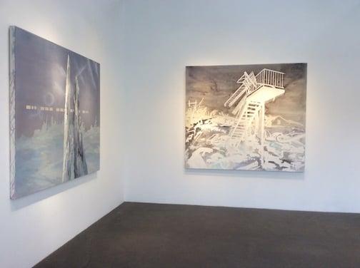 Installation view : paintings by Claudia Parducci