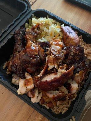 Large Jerk Chicken Meal To Go