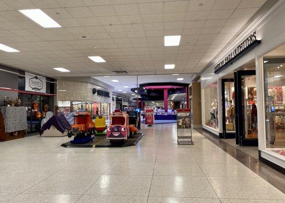 Some stores and a play area