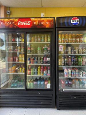 Refrigerator with drink selection