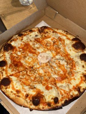 Drew's Buffalo chicken pizza