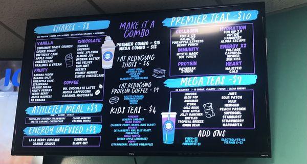 Digital menu