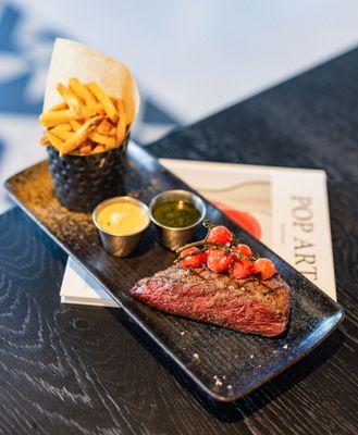 You can't go wrong with Steak Frites