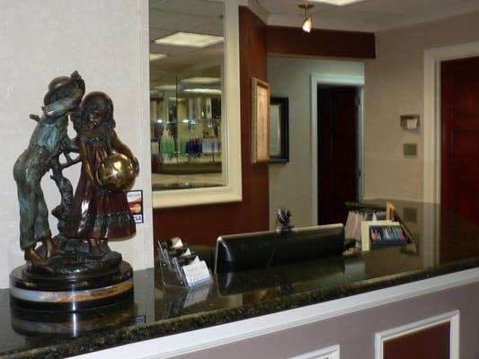 Our welcoming reception area.