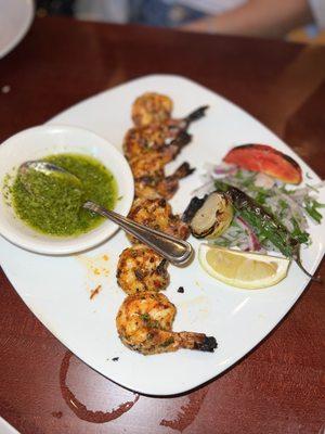 Grilled Shrimp Kebab (~$13) - 1 skewer