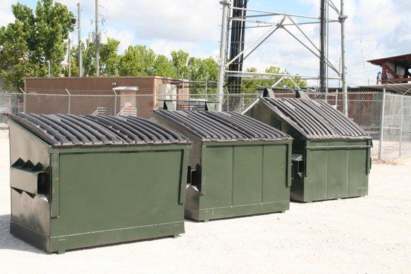 4, 6, 8 & 10 cubic yard front load dumpsters available!