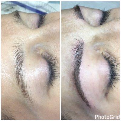 Microblading eyebrows