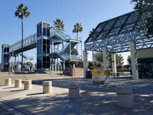 Official ballot drop box near passenger pick-up/drop-off