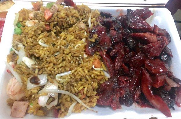 Boneless Spare Ribs with House Special Fried Rice