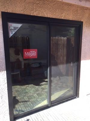 New dual-Payne sliding door, black finish (retro fit)