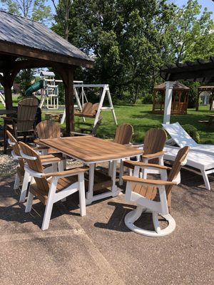 Country Tyme also carries a lot of outdoor poly furniture