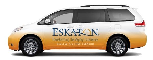 You'll see Eskaton cars, trucks and vans driving around Northern California. They were wrapped by Vehicles Wraps, Inc. in Rancho Cordova.