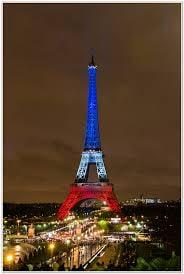 the eiffel towel with a  FRANCE  colors flag ,so gorgeous