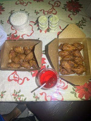 Soy garlic wings