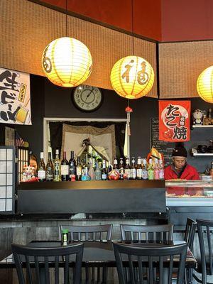 interior sushi bar