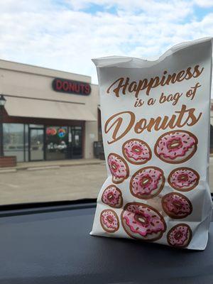 A bag of Donuts makes a great Day!