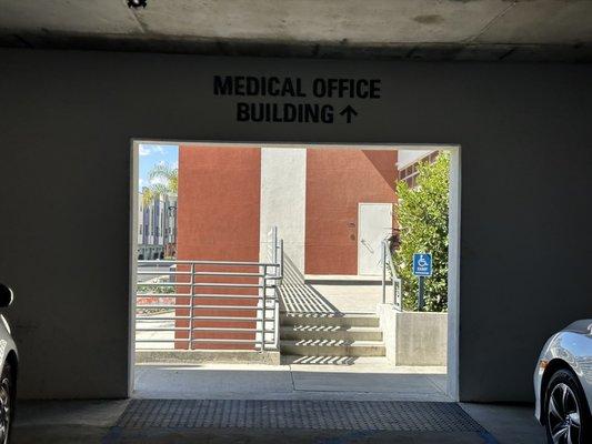 Medical Office Entrance from Parking Lot