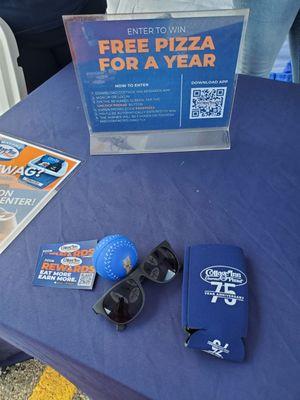 Download App to sign up to WIN!  My 3 Freebies too on table!  Thanks Nathan and Charlotte for your help.  7/17/2024