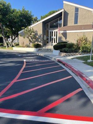 Lakeshore Tennis Club -  Asphalt Patching, SealCoat & Striping