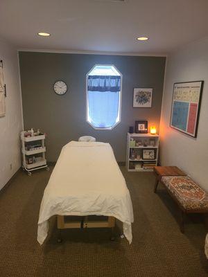 Our massage and acupuncture room